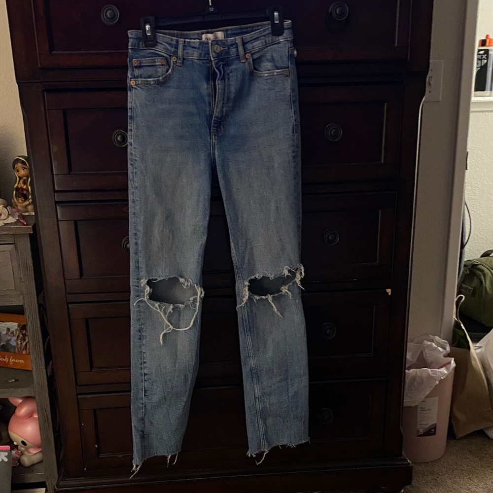 Zara Blue Boyfriend Jeans